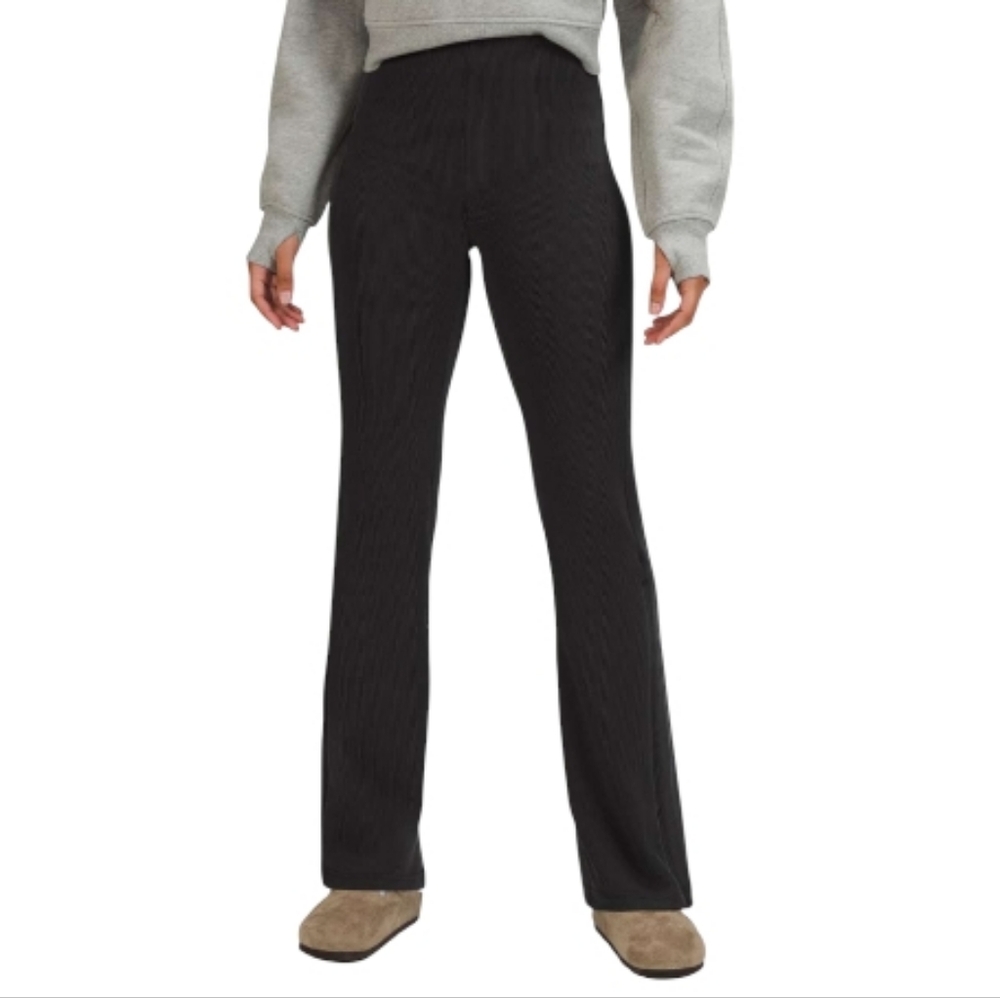 lululemon athletica Black Ribbed Boot-Cut Pants